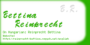 bettina reinprecht business card